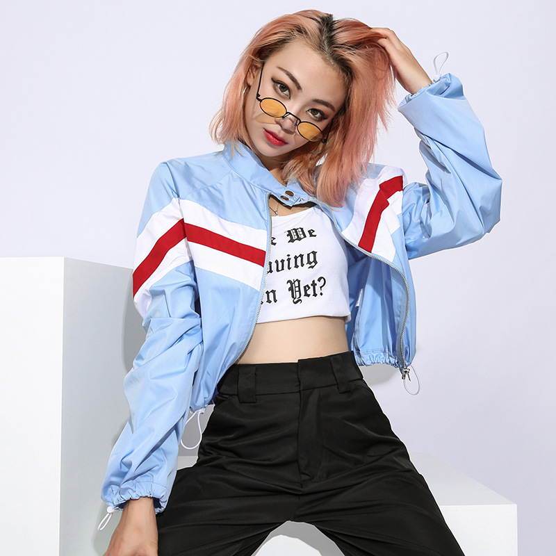 Title 9, Geometric patchwork jacket baseball jersey