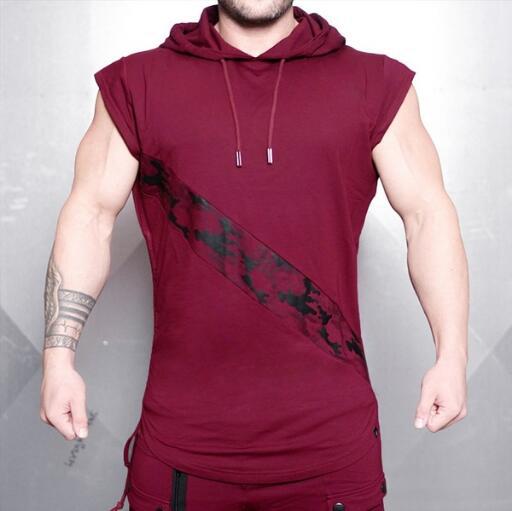 Title 6, Camouflage color cut short sleeve hooded T-shir...