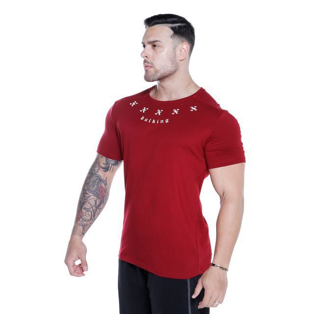 Title 6, Round neck fitness sports T-shirt