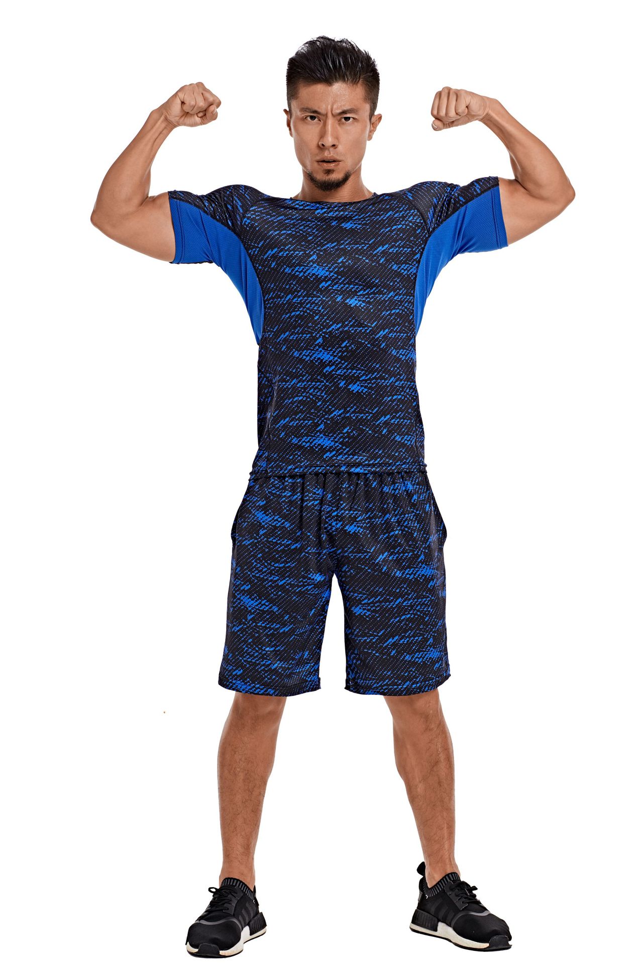 Title 6, Conjunto esportivo masculino de verão estampado...