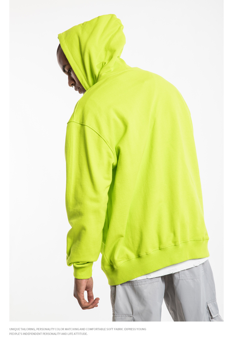 Title 8, Loose fluorescent green mens sweatshirt