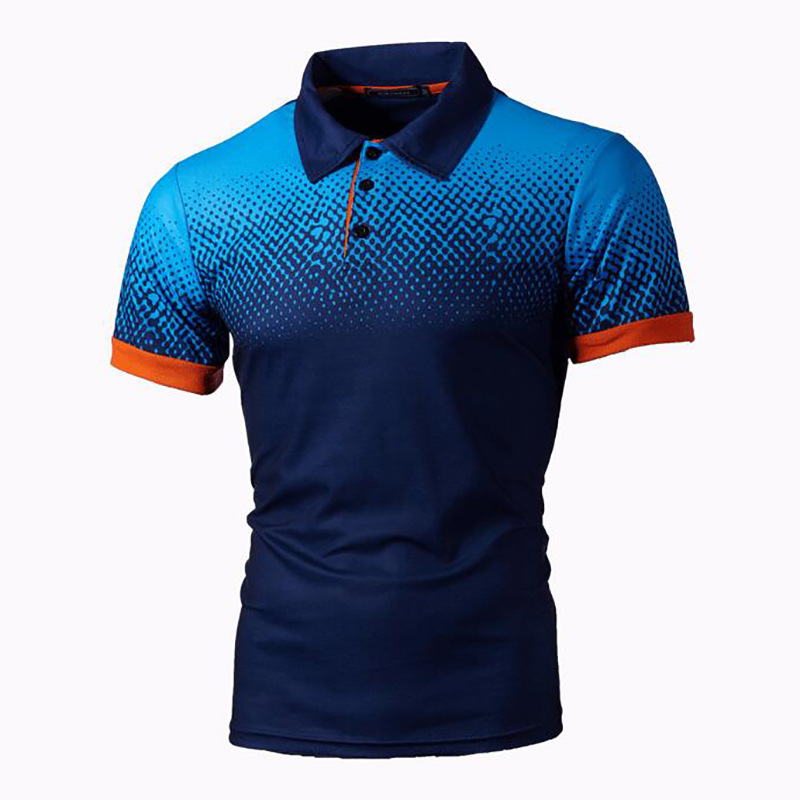 Title 7, Camiseta polo masculina com estampa degradê 3D,...