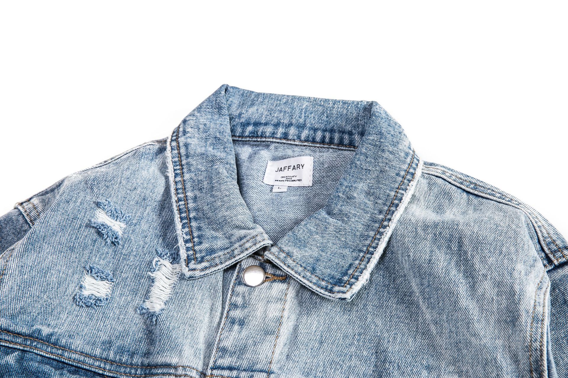 Title 3, Moon pattern loose mens denim jacket