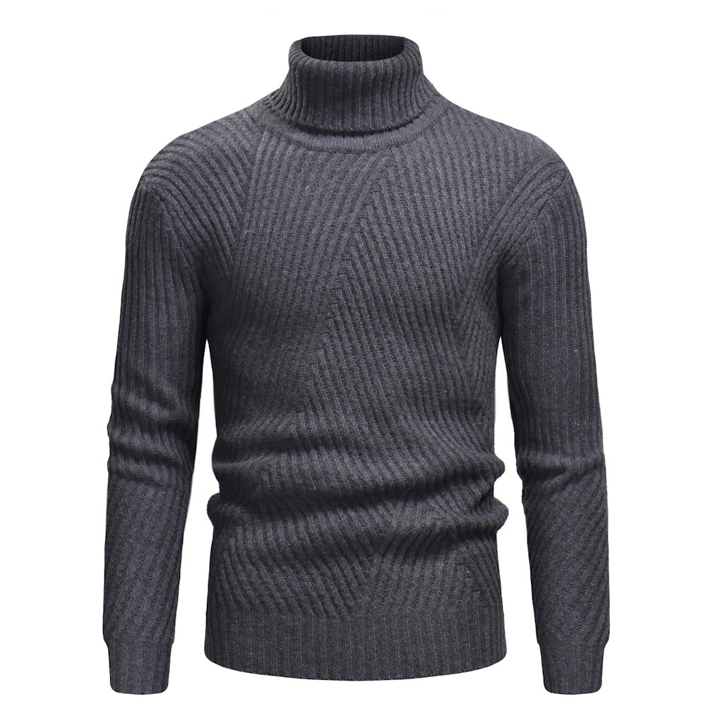 Title 7, Striped turtleneck sweater for women, a winter ...