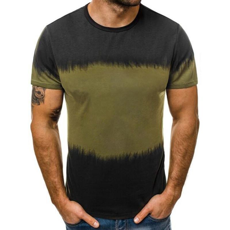 Title 3, New European and American mens dyed T-shirt