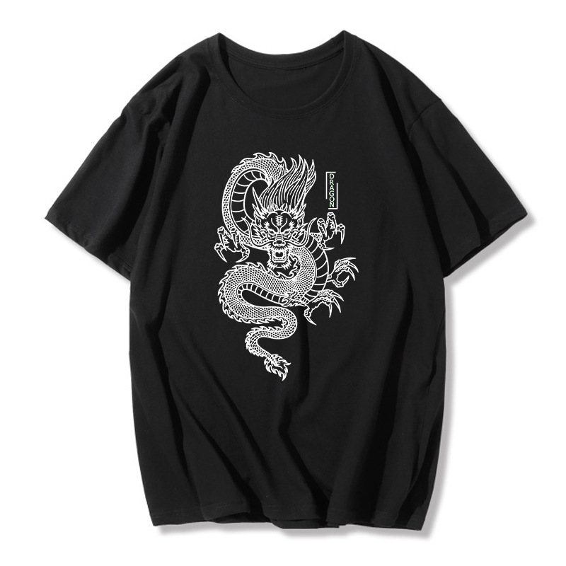 Title 9, Qinglong Fashion printed short-sleeved T-shirt ...