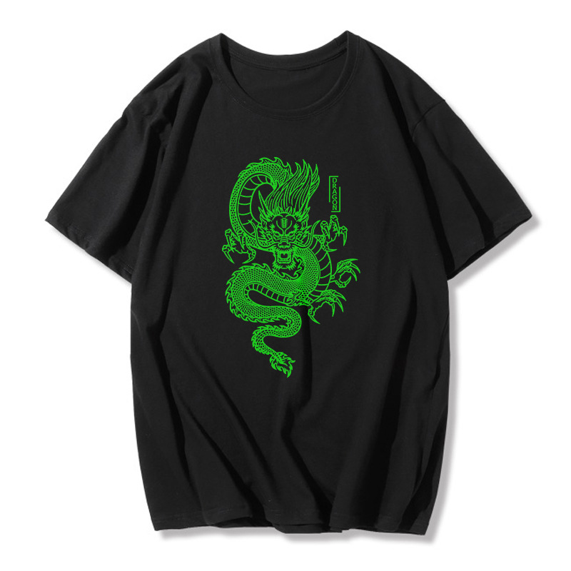 Title 10, Qinglong Fashion Kurzarm T-Shirt mit Print für ...