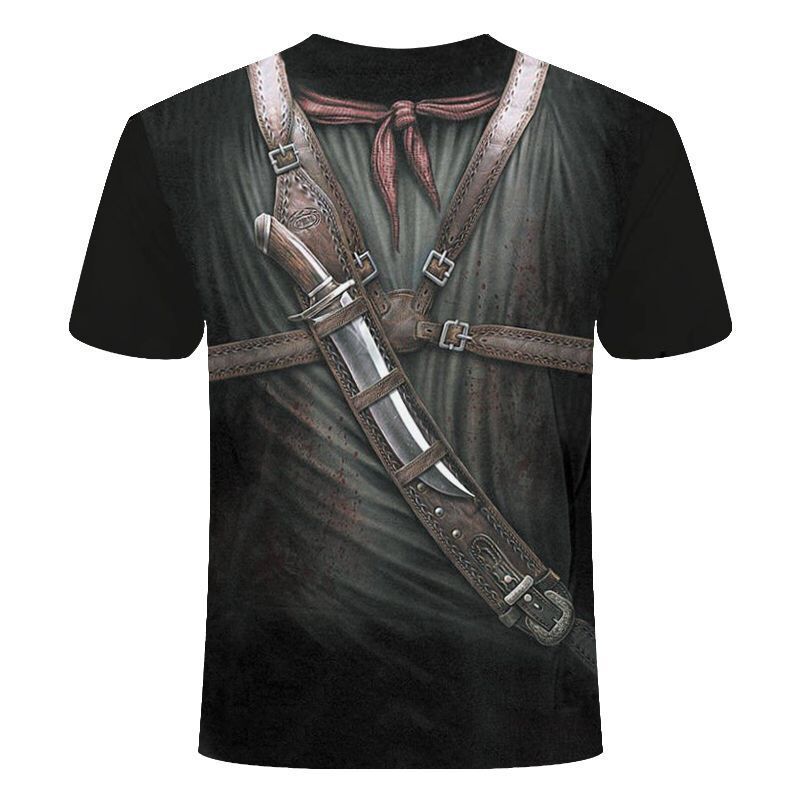 Title 6, Camiseta masculina com estampa digital 3D, desi...