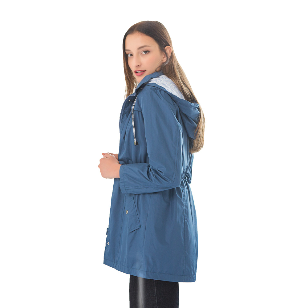 Title 3, Hooded trench coat for men and women, waterproo...