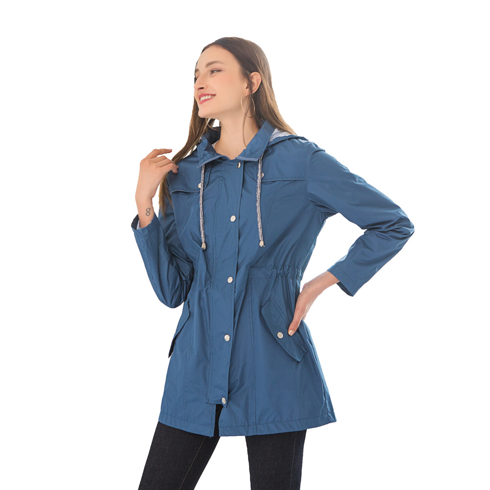 Title 9, Hooded trench coat for men and women, waterproo...