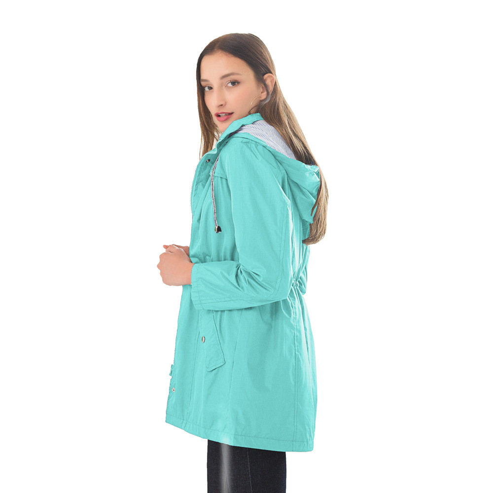 Title 11, Hooded trench coat for men and women, waterproo...