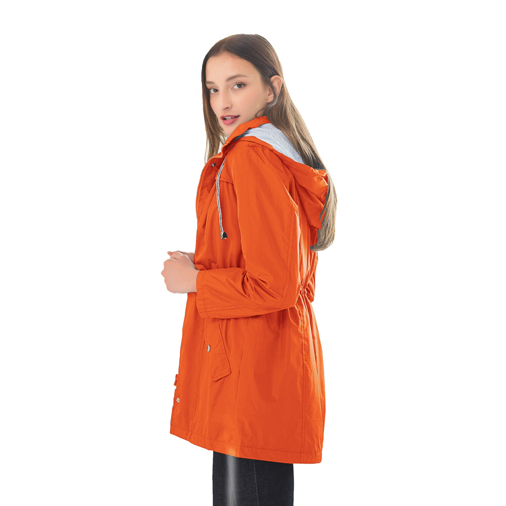 Title 22, Hooded trench coat for men and women, waterproo...