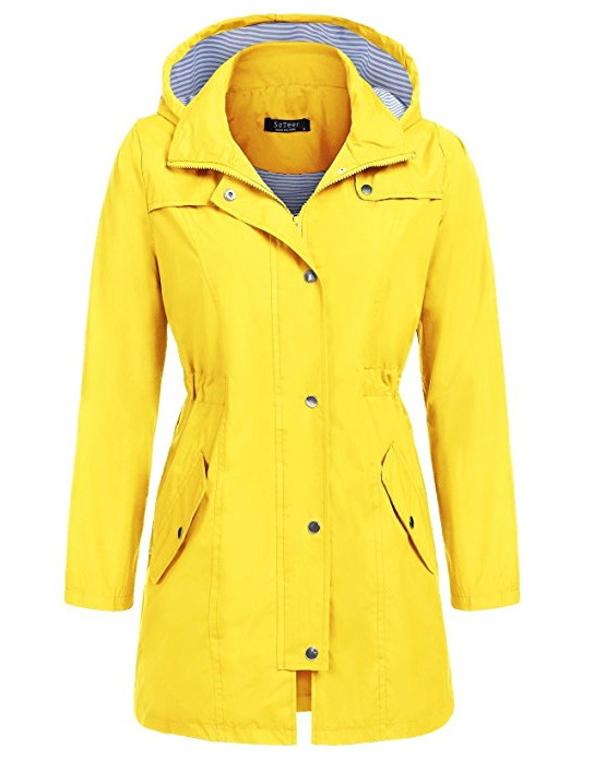 Title 46, Hooded trench coat for men and women, waterproo...