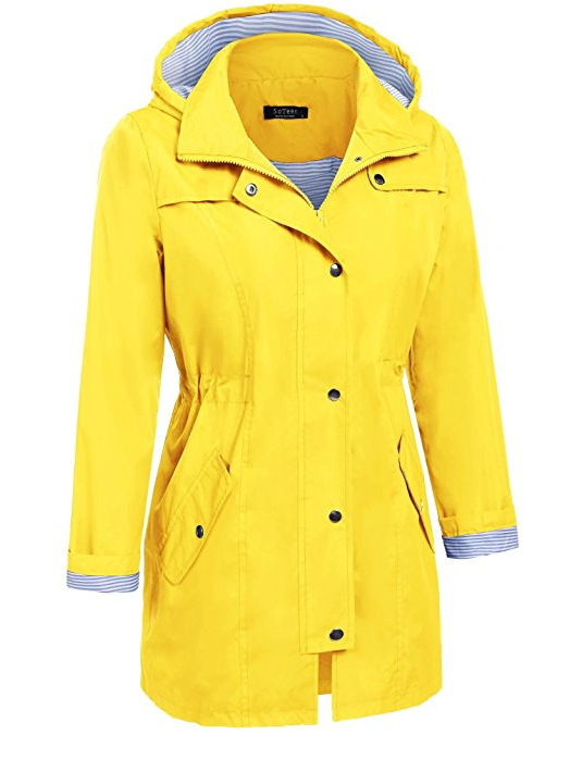 Title 50, Hooded trench coat for men and women, waterproo...