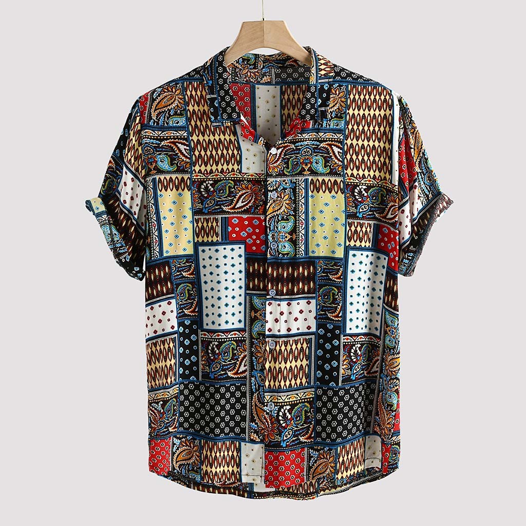 Title 2, Linen printed short sleeve shirt