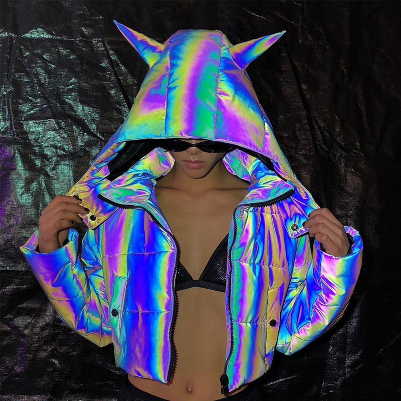 Title 3, New winter rainbow reflective jackets. Stay vis...