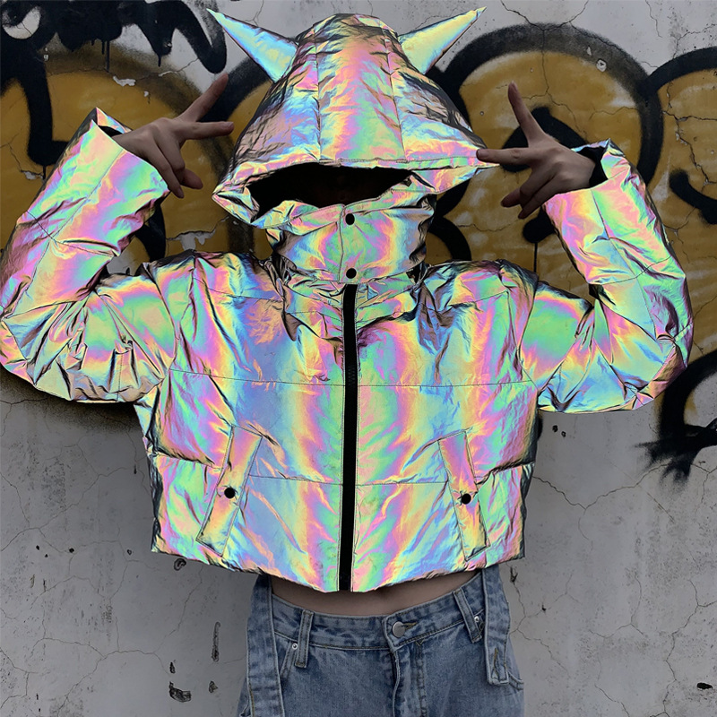 Title 5, New winter rainbow reflective jackets. Stay vis...