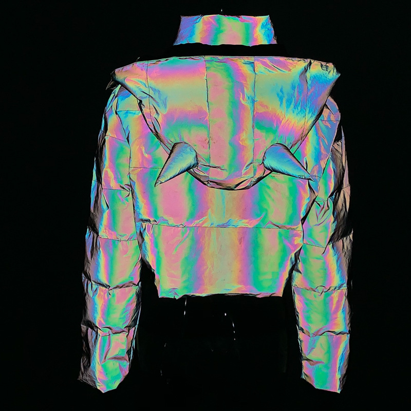 Title 18, New winter rainbow reflective jackets. Stay vis...