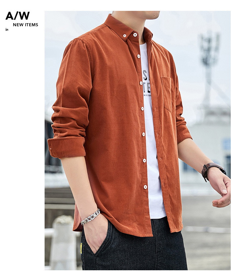 Title 12, Mens Corduroy Long Sleeve Shirt, a classic com...