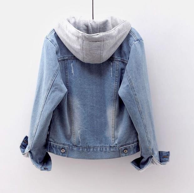 Title 4, Cappotto invernale in denim di cotone, caldo e ...