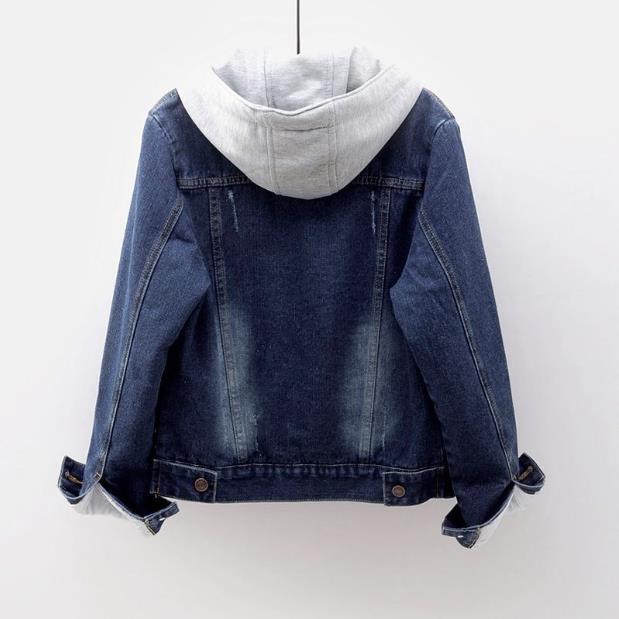 Title 5, Cappotto invernale in denim di cotone, caldo e ...