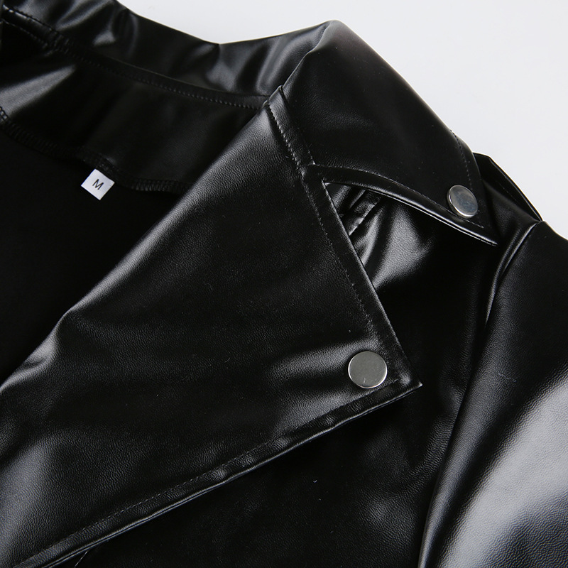 Title 11, Black lapel loose leather jacket. Experience co...