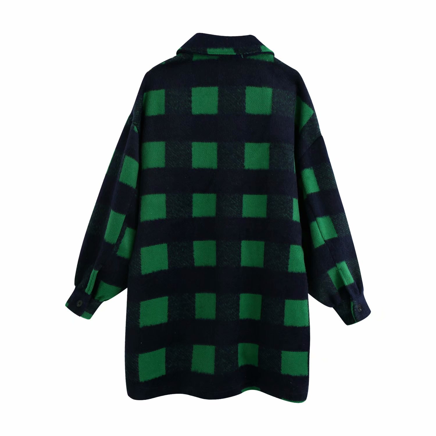 Title 9, Euramerican pocket embellished Plaid Shirt Coat...