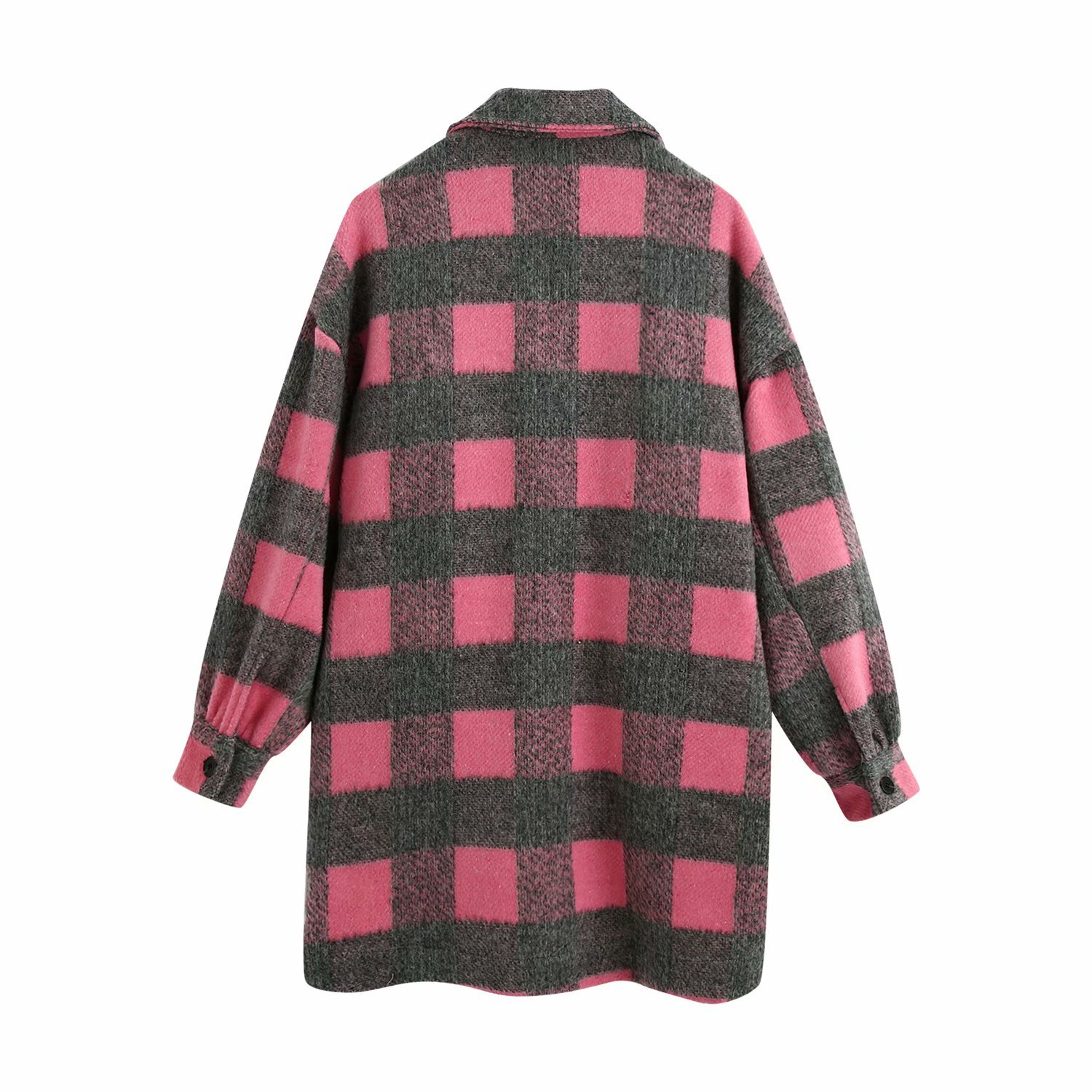 Title 11, Euramerican pocket embellished Plaid Shirt Coat...