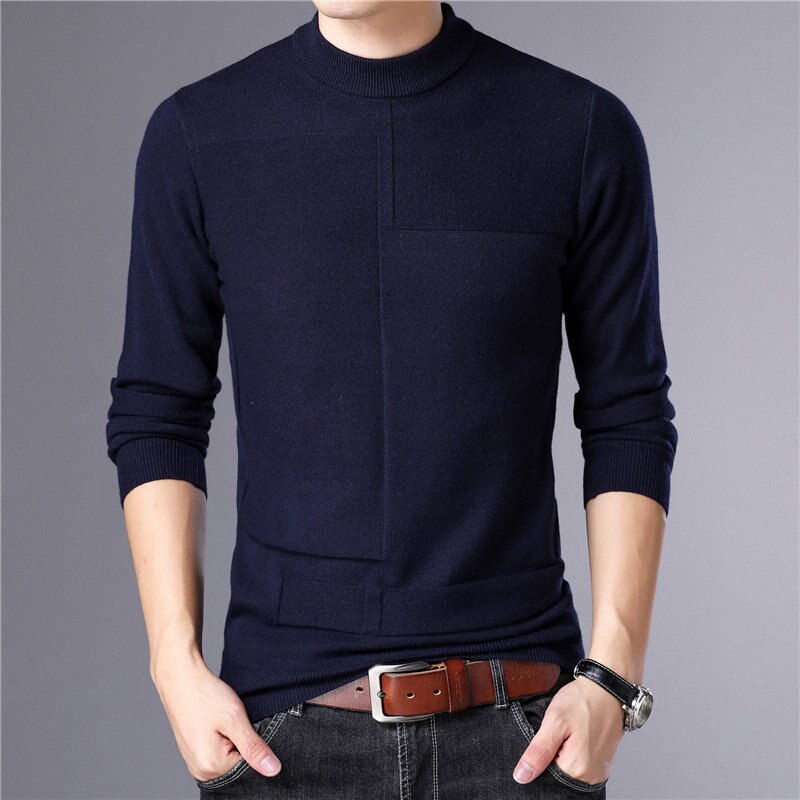 Title 1, Koreaanse slim fit pullover voor heren. Stijlvo...