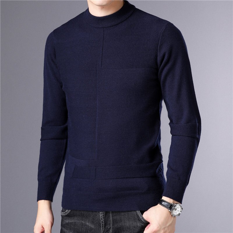 Title 2, Pullover coreano de corte ajustado para hombre....