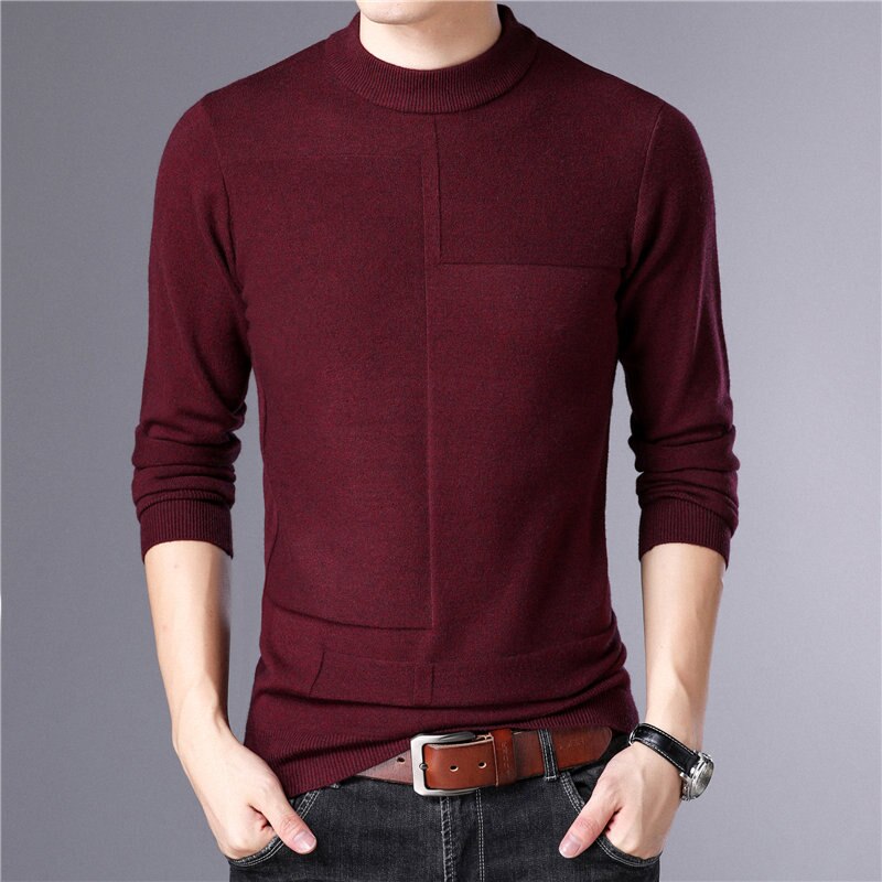 Title 3, Koreaanse slim fit pullover voor heren. Stijlvo...