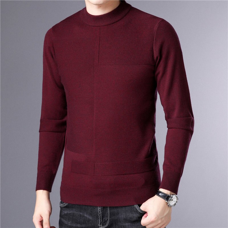 Title 4, Koreaanse slim fit pullover voor heren. Stijlvo...