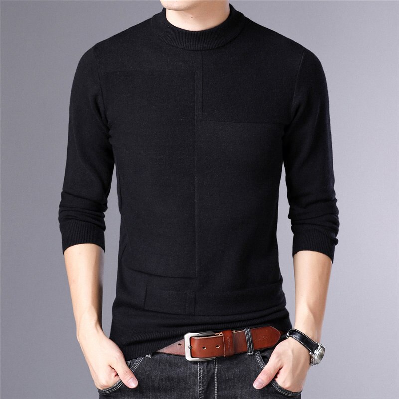 Title 5, Pullover coreano de corte ajustado para hombre....