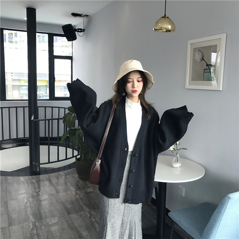 Title 12, Loose knitted sweater coat