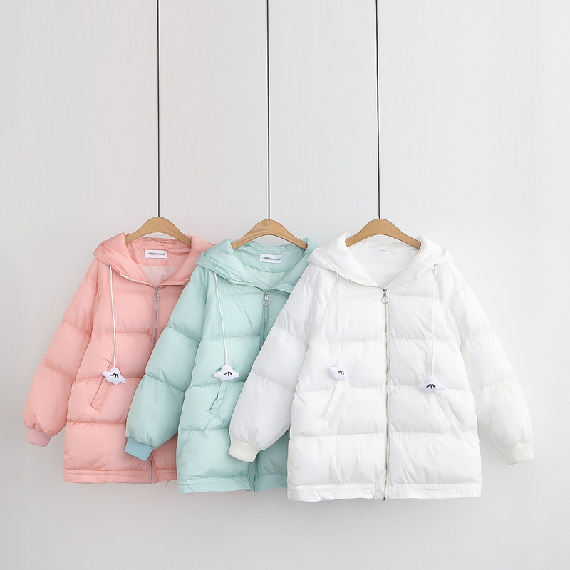 Title 3, Lose Kapuze -Baumwolljacke Student Cotton Jacke