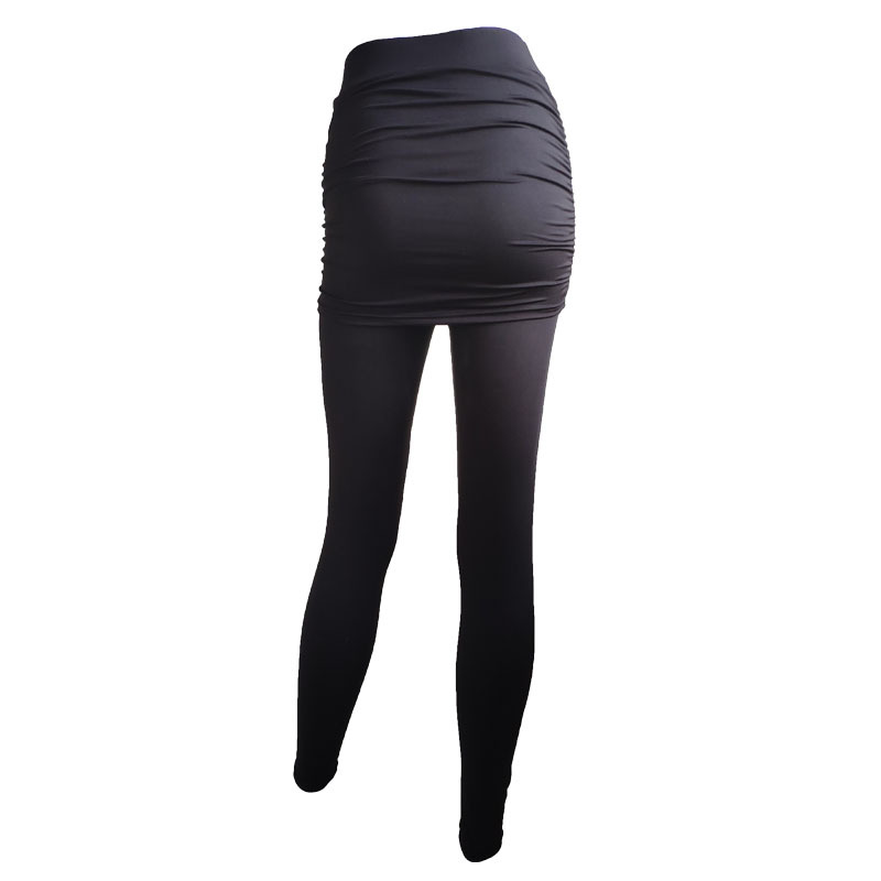 Title 4, Hip-Side Pleated Leggings offer a sleek silhoue...