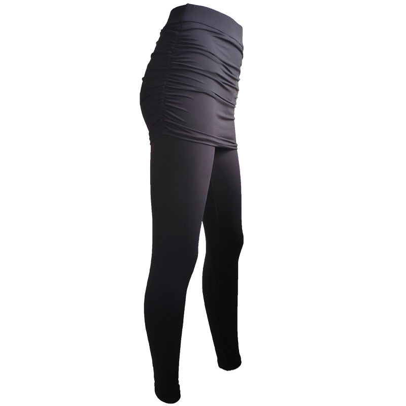 Title 8, Hip-Side Pleated Leggings offer a sleek silhoue...