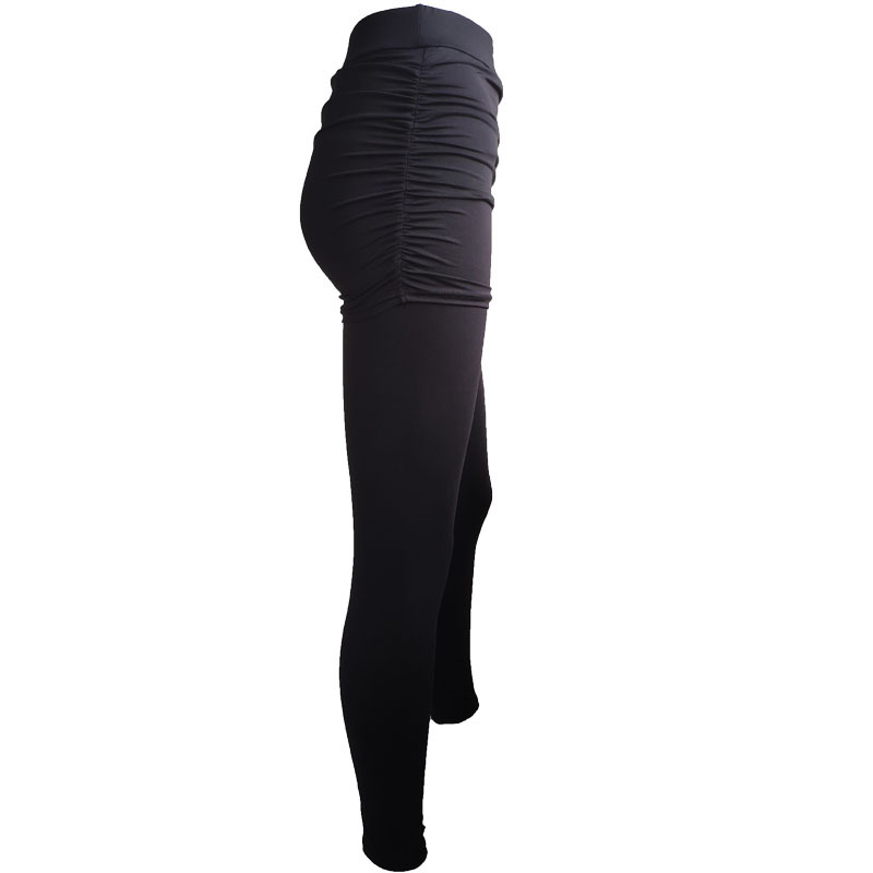 Title 12, Hip-Side Pleated Leggings offer a sleek silhoue...