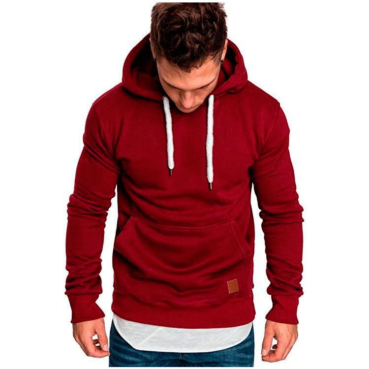 Title 2, new mens solid color outdoor sports sweater ca...