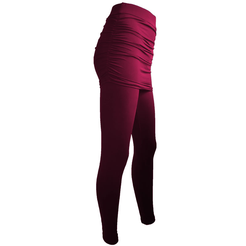 Title 14, Hip-Side Pleated Leggings offer a sleek silhoue...