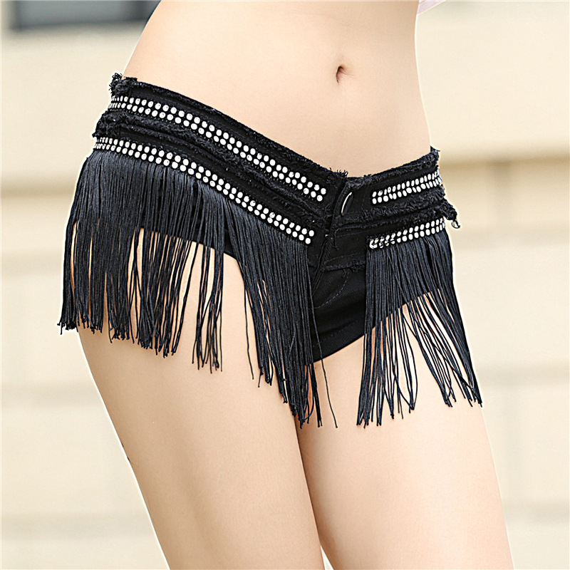 Title 13, Slim Skinny Fringe Super Shorts for a Stylish S...