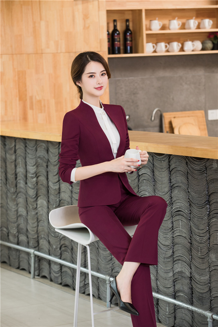 Title 9, Fashion Wine Red Suit Small Formal Overalls, St...