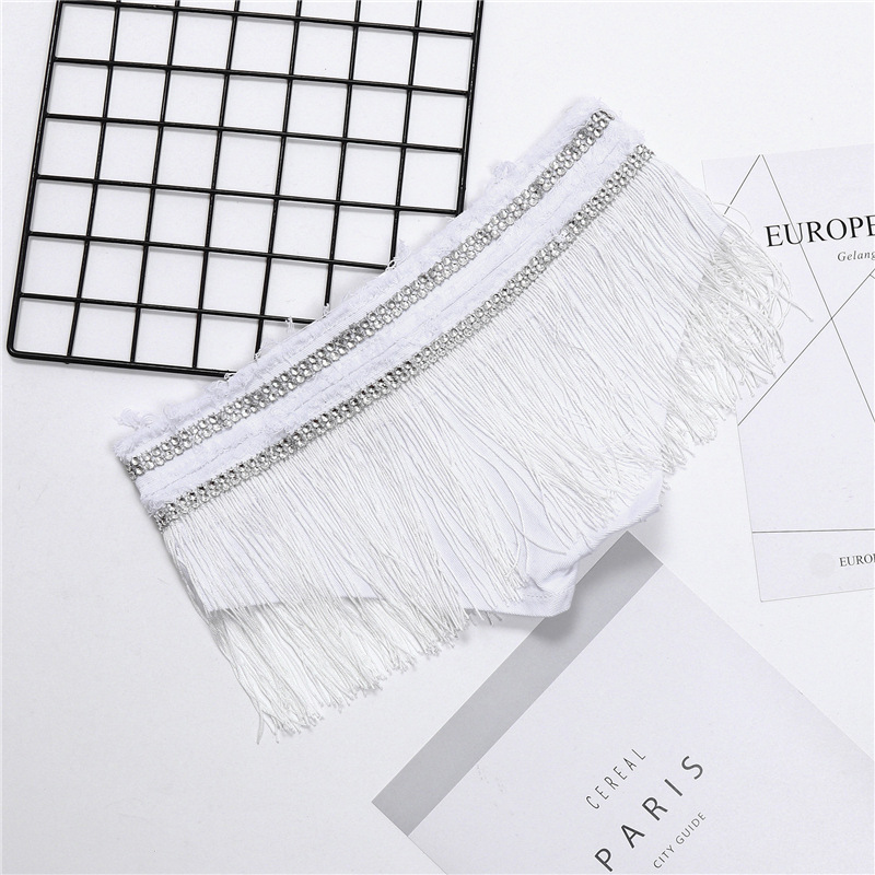 Title 17, Slim Skinny Fringe Super Shorts for a Stylish S...