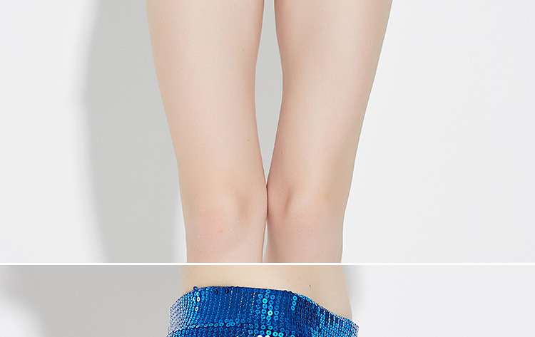 Title 2, High-elastic stretchable sequin shorts provide ...