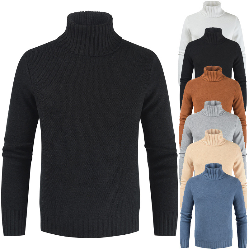 Title 6, Mens pullover turtleneck solid color sweater