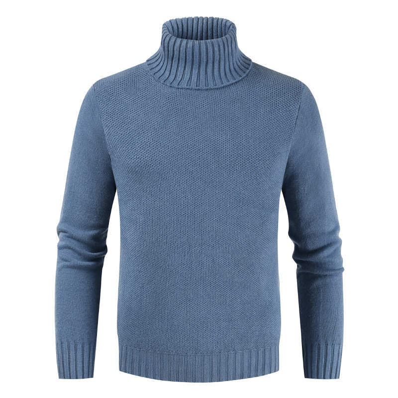 Title 7, Mens pullover turtleneck solid color sweater