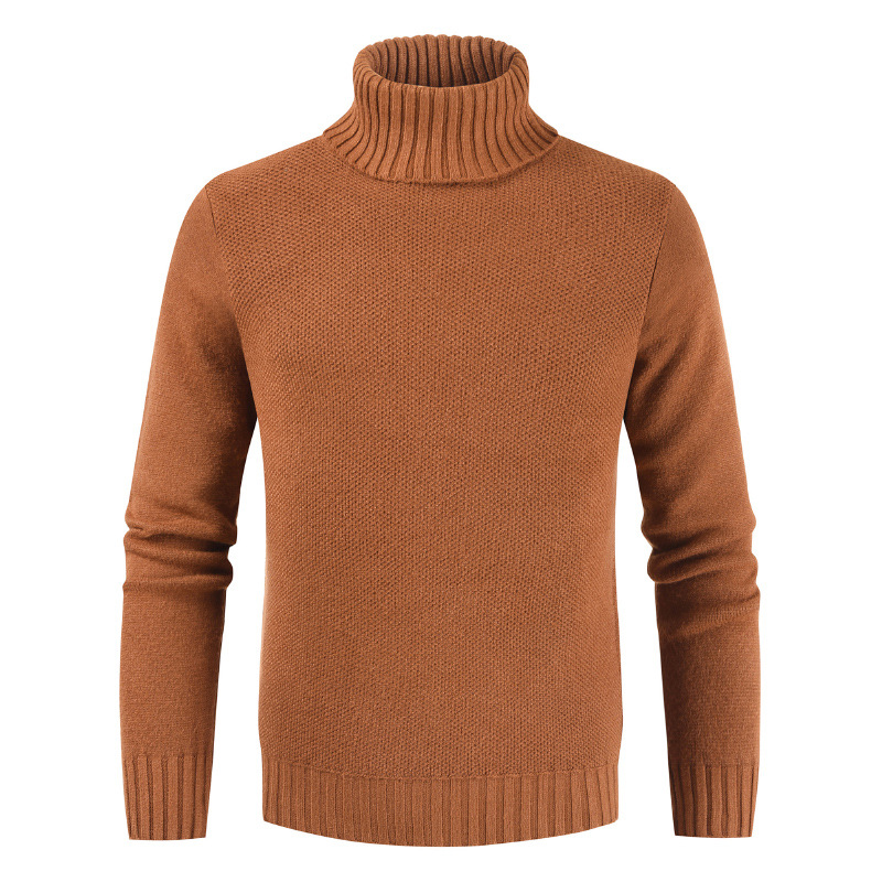 Title 10, Mens pullover turtleneck solid color sweater