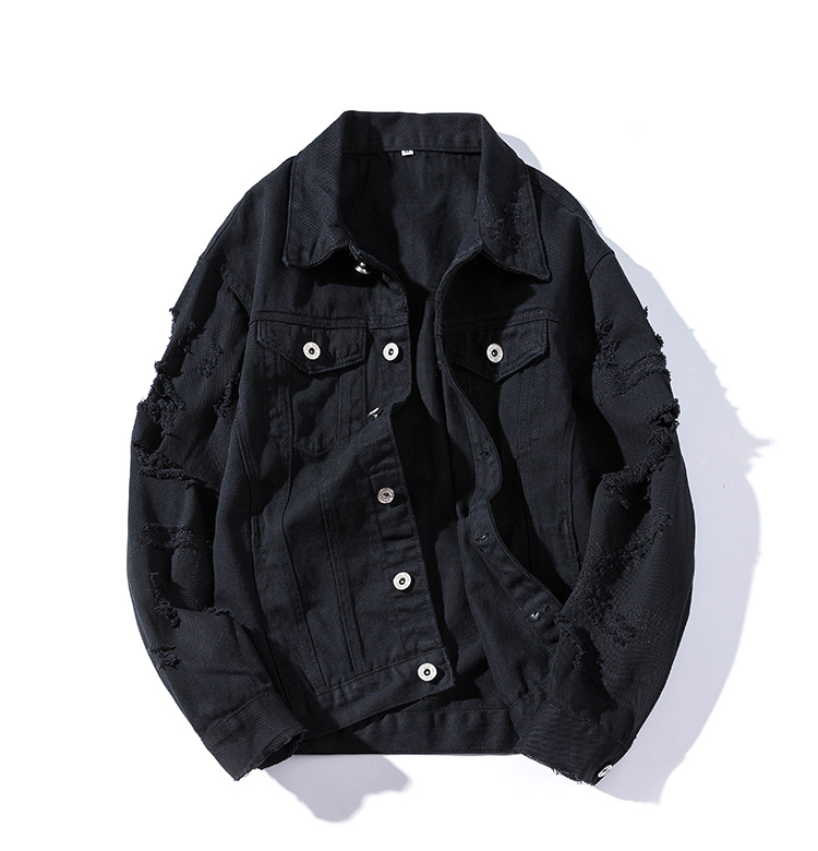 Title 7, Fashionable mens casual denim jacket