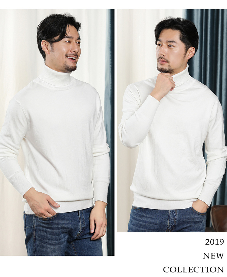 Close-up of men's wool sweater fabric texture