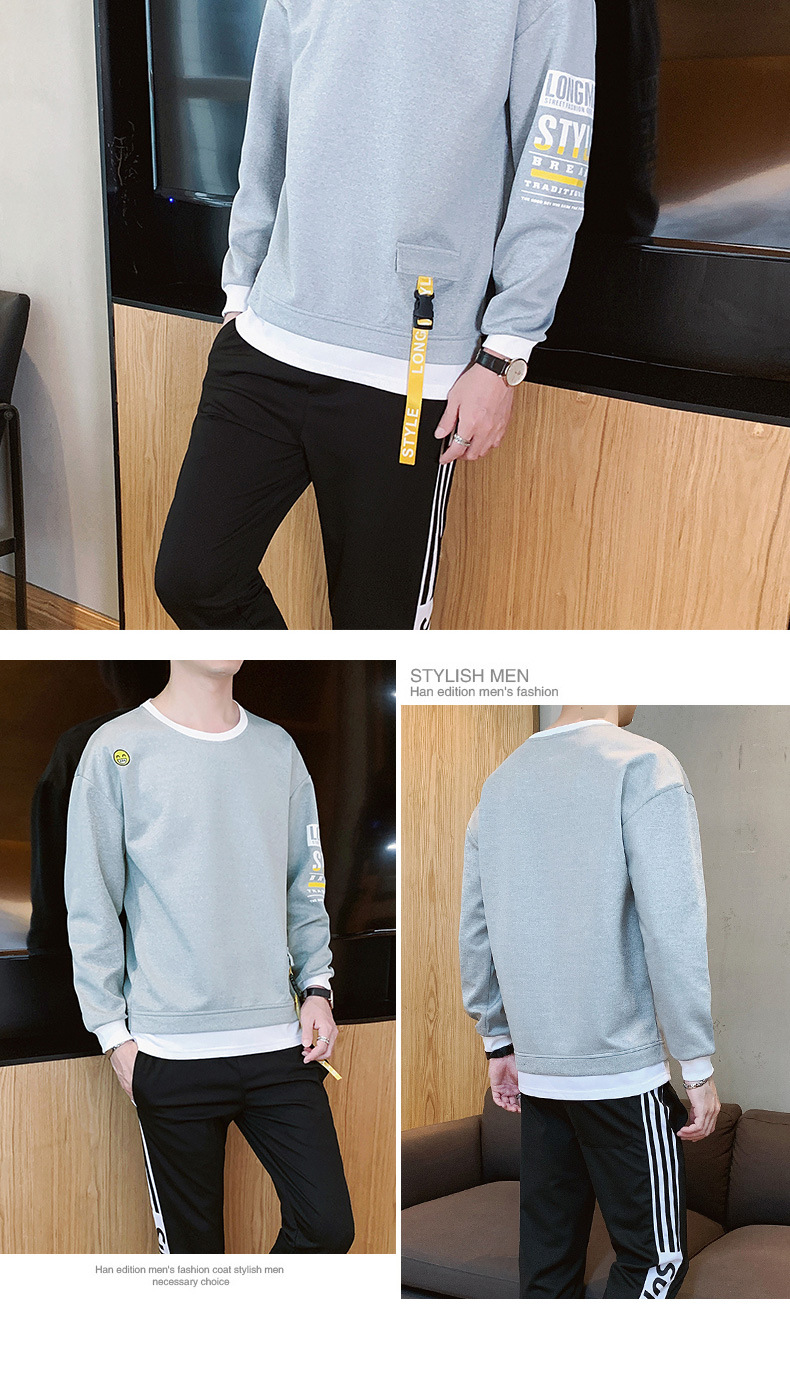 Title 14, Solid color printed sweatshirt